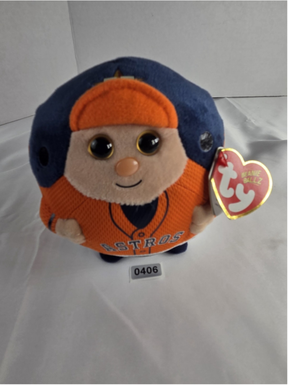 Ty Beanie Ballz — Houston Astros MLB Plush Toy — Official Licensed NWT #406